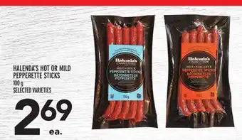 Metro Halenda's hot or mild pepperette sticks offer