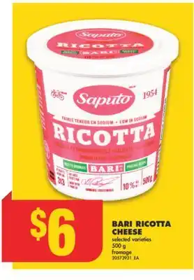 No Frills Bari ricotta cheese, 500 g offer