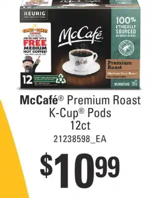 Fortinos Mccafé premium roast k-cup pods offer