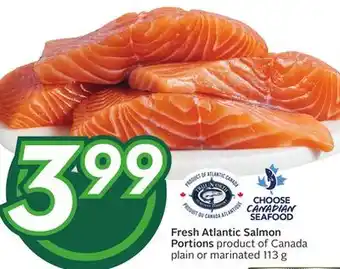 Sobeys Fresh atlantic salmon portions offer