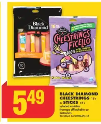 No Frills Black diamond cheestrings, 16's or sticks, 12's offer