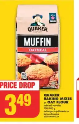 No Frills Quaker baking mixes or oat flour, 700/900 g offer