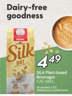 Sobeys Plant-based beverages offer