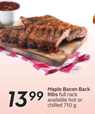 Sobeys Maple bacon back ribs offer