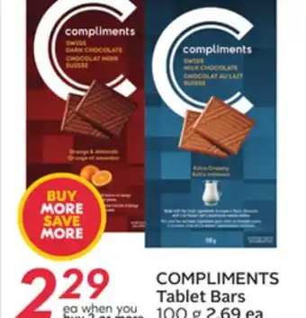 Sobeys Tablet bars offer