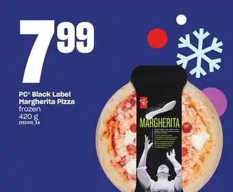 Loblaws Pc black label margherita pizza, 420 g offer