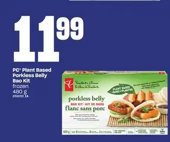 Loblaws Pc plant based porkless belly bao kit, 480 g offer