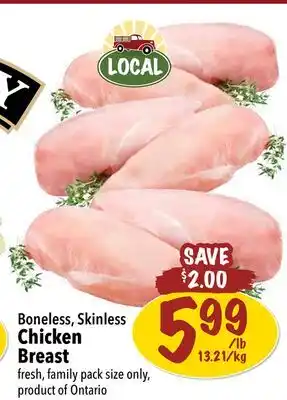 Farm Boy Boneless, skinless chicken breast offer