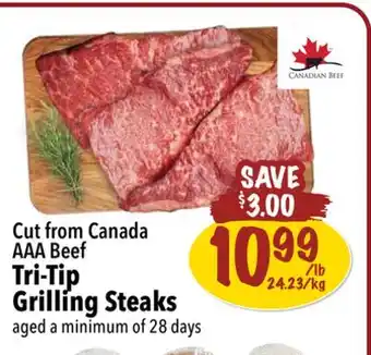 Farm Boy Cut from canada aaa beef tri-tip grilling steaks offer