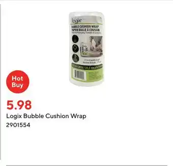 Staples Logix bubble cushion wrap offer
