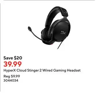Staples Hyperx cloud stinger 2 wired gaming headset offer