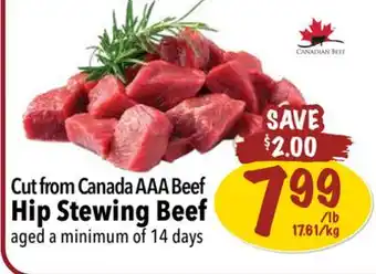 Farm Boy Cut from canada aaa beef hip stewing beef offer