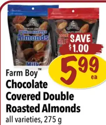 Farm Boy Farm boy chocolate covered double roasted almonds offer