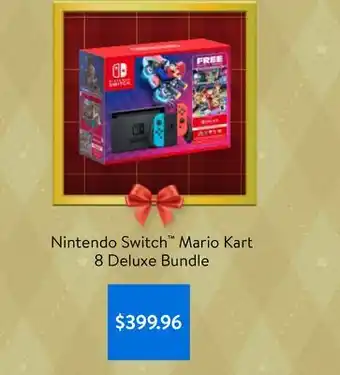 Walmart Nintendo switch mario kart 8 deluxe bundle offer