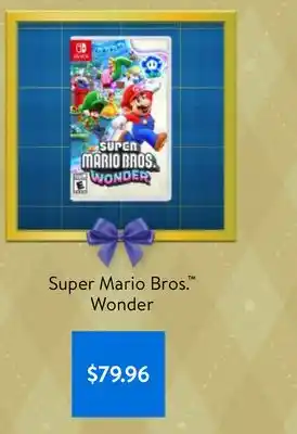 Walmart Super mario bros. wonder offer