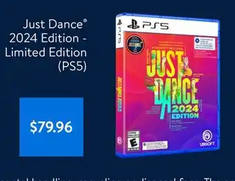Walmart Just dance 2024 edition - limited edition (ps5) offer