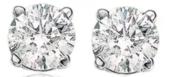 Charm Diamond 14k white 0.10ctw diamond earrings offer
