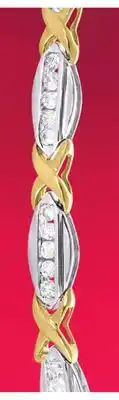 Charm Diamond 10k white & yellow gold 1.00ctw diamond tennis bracelet offer