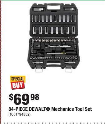 Home Depot 84-piece dewalt mechanics tool set offer