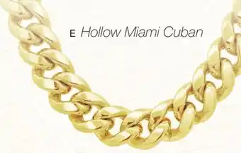 Charm Diamond 10k yellow gold 24 semi-solid miami cuban chain offer