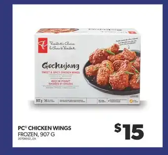 Real Canadian Superstore Pc chicken wings, 907 g offer