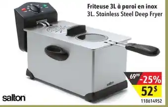 Sushi Shop Salton 3l. stainless steel deep fryer offer