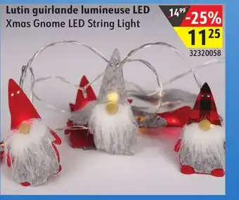 Sushi Shop Xmas gnome led string light offer