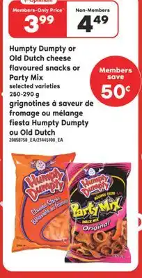 Valu-mart Grignotines à saveur de fromage ou mélange fiesta humpty dumpty ou old dutch, 250-290 g offer