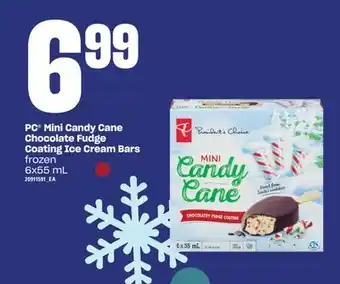 Valu-mart Pc mini candy cane chocolate fudge coating ice cream bars 6x55 ml offer
