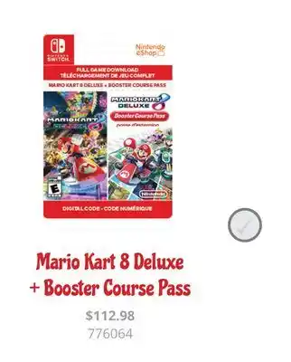 GameStop Mario kart 8 deluxe + booster course pass offer