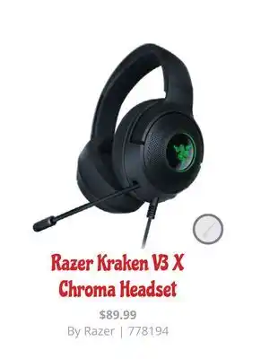 GameStop Razer kraken v3 x chroma headset offer