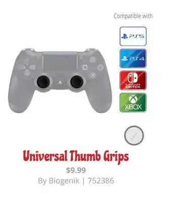 GameStop Universal thumb grips offer