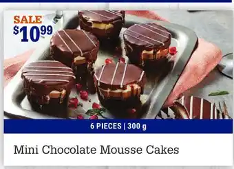 M & M Food Market Mini chocolate mousse cakes offer