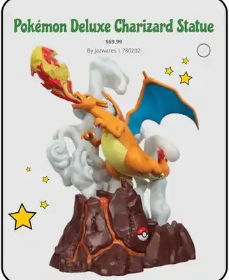 GameStop Pokémon deluxe charizard statue offer