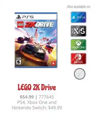 GameStop Lego 2k drive offer