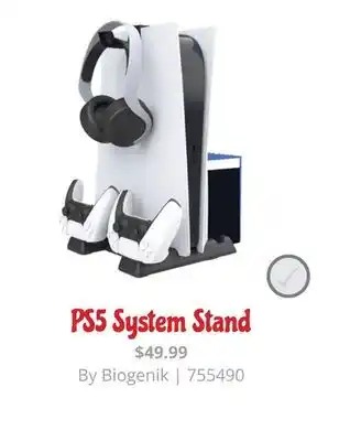 GameStop Ps5 system stand offer