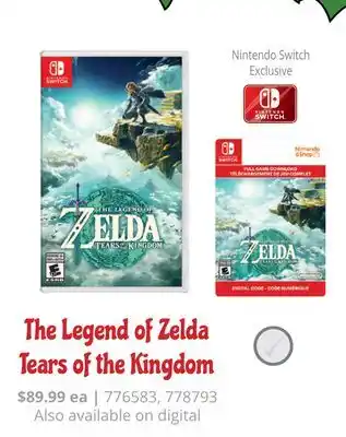 GameStop The legend of zelda tears of the kingdom offer