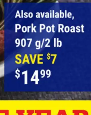 M & M Food Market Pork pot roast offer
