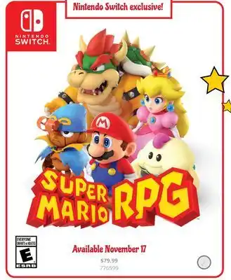 GameStop Super mario rpg offer
