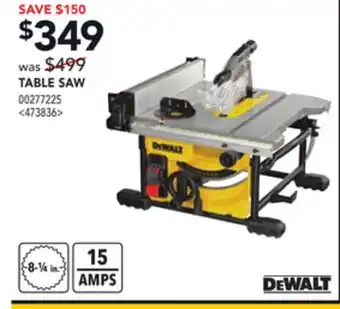 RONA Dewalt table saw offer