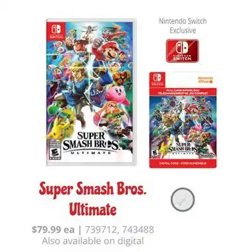 GameStop Super smash bros. ultimate offer