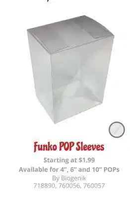 GameStop Funko pop sleeves offer