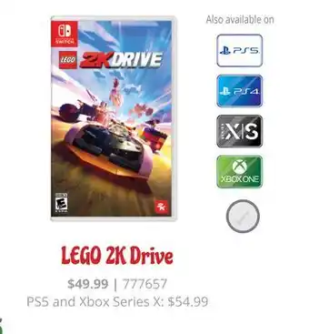 GameStop Lego 2k drive offer