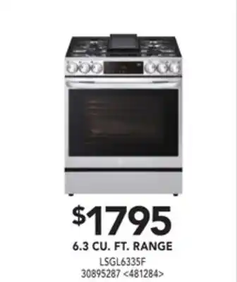 RONA Lg 6.3 cu. ft. range offer
