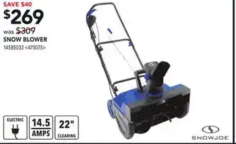 RONA Snow joe snow blower offer