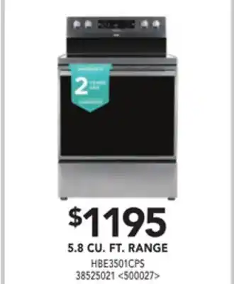 RONA Hisense 5.8 cu. ft. range offer