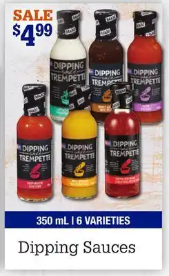 M & M Food Market Dipping sauces offer
