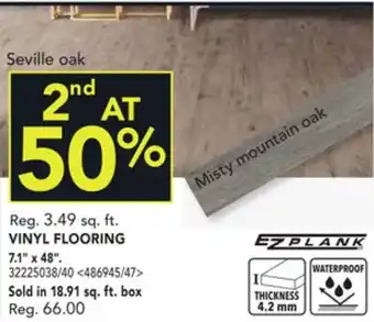 RONA Ezplank vinyl flooring 7.1 x 48 offer