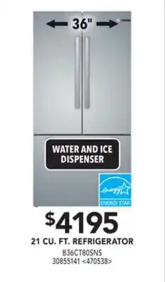 RONA Bosch 21 cu. ft. refrigerator offer