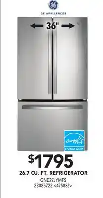 RONA Ge 26.7 cu. ft. refrigerator offer